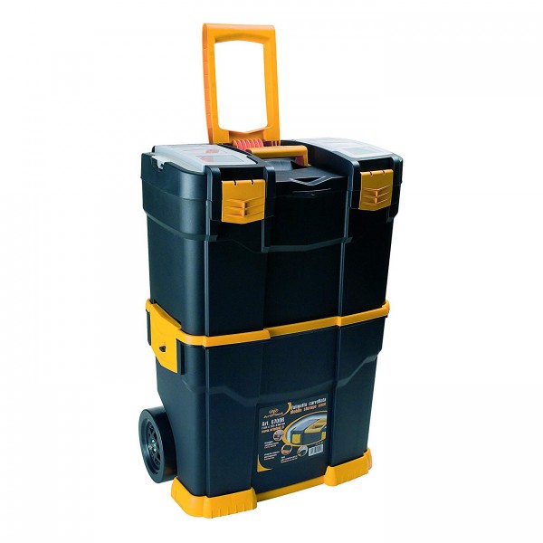 Trolley portautensili in plastica 46x28x66,5 cm nero Artplast 6700R