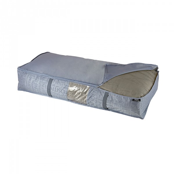 Custodia coperte domopak living urban xlarge 909040 grigia 95x45x18 cm
