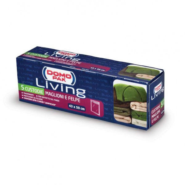 Custodia per maglioni e felpe domopak living 918040 cinque pezzi