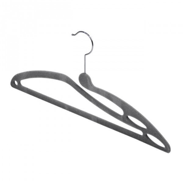 Grucce appendiabiti t-shirt domopak living 903020 antiscivolo set 3 pz 41,5 cm grigio