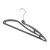 Grucce appendiabiti t-shirt domopak living 903020 antiscivolo set 3 pz 41,5 cm grigio