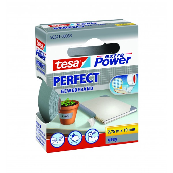 Nastro telato extra power 2,75m x 19mm grigio