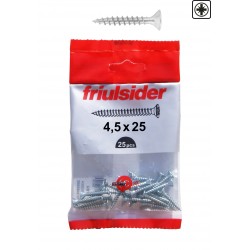 Vite truciolare tps pz2 4,5x25 z. bianco (25 pz)