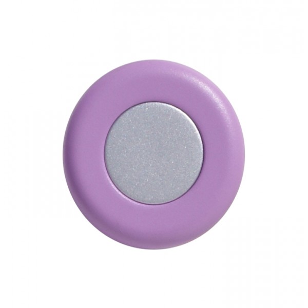 Pomolo tondo plastica d. 36 mm viola / grigio