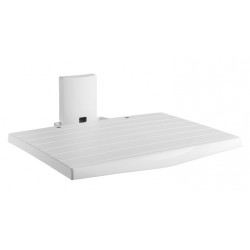 Av shelf white ripiano in metallo per apparecchi a