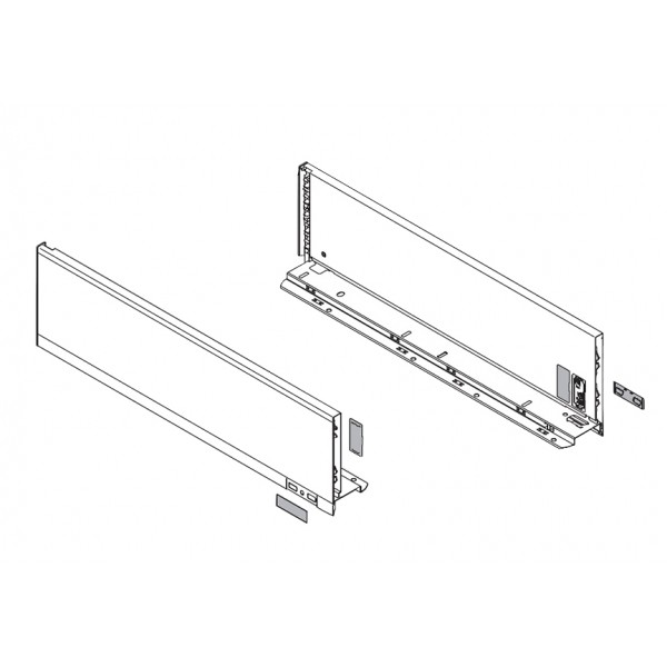 Legrabox spondine 450x128,3 mm bianco seta
