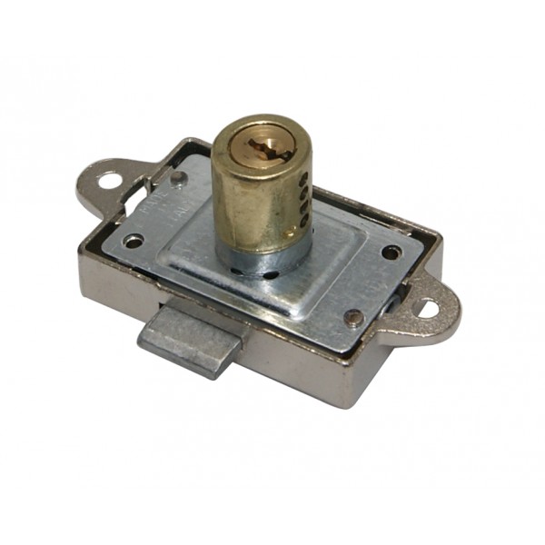 Serratura mobili cilindro ottonato d. 17x20mm