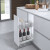 Cestello estraibile portabottiglie con due ripiani cromati 60 x 50 cm Inoxa 1102Y6050