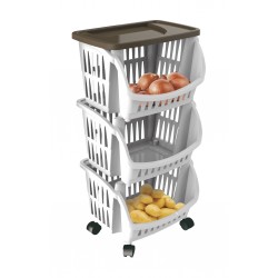 Tidy carrello 39,5x30x77 3pz c/ruo+vass col tort