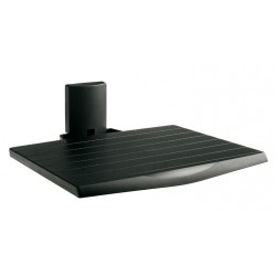 Slim style av shelf black ripiano in metallo per a