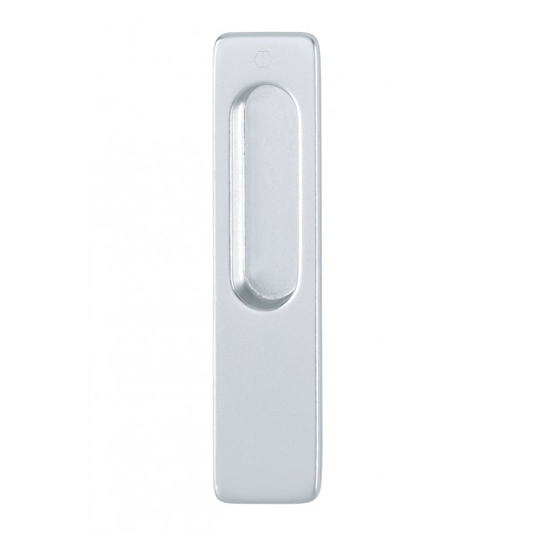 Maniglietta incasso omega f1 alluminio argento
