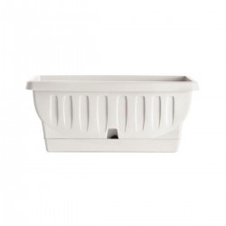 Fioriera da esterno Natura Bama con sottovaso 31x15x13...