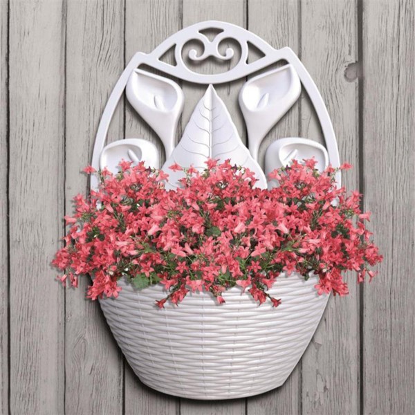 Vaso gerla a parete Bama Paglia 32x16x42,5 cm colore panna