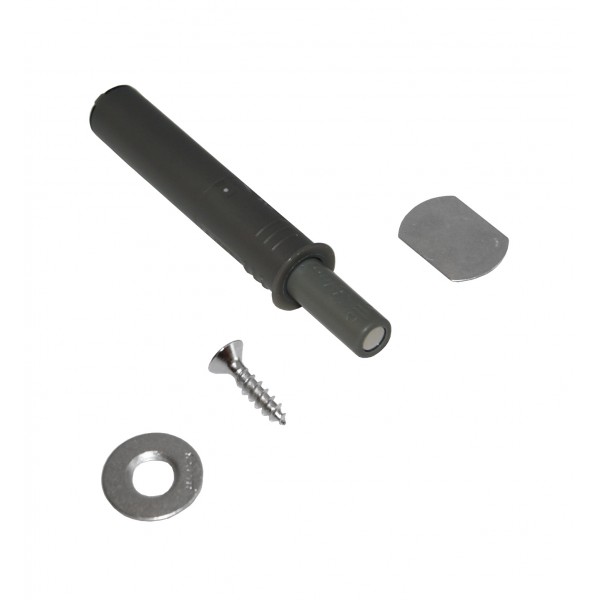 Set tip-on grigio anta a battuta c/magnete piccolo