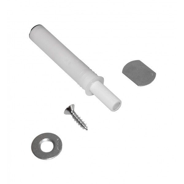 Set tip-on bianco anta a battuta c/magnete piccolo