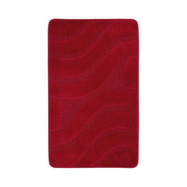 Tappeto polipropilene serie onda 50x80 cm rosso