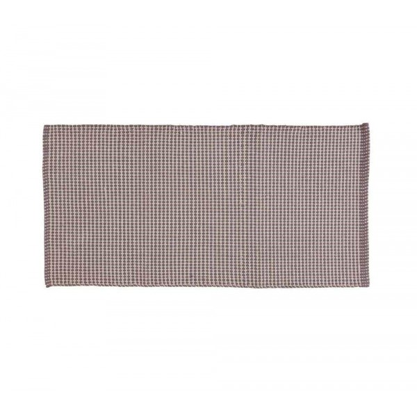 Tappeto cotone serie grata 50 x 90 cm grigio