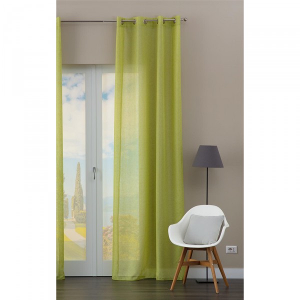 Tenda per interni kimbra pannello singolo 140 x 290 cm con borchie verde