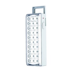 Lampada emergenza 30 led ricaricabile con indicatore...