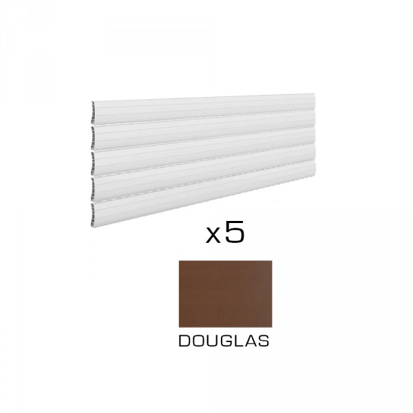 5 fasce di ricambio per tapparella 83 x 27,5 cm torino douglas rollplast
