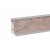 Alzatina top cucina in alluminio rivestito 4 mt canyon oak (0374)