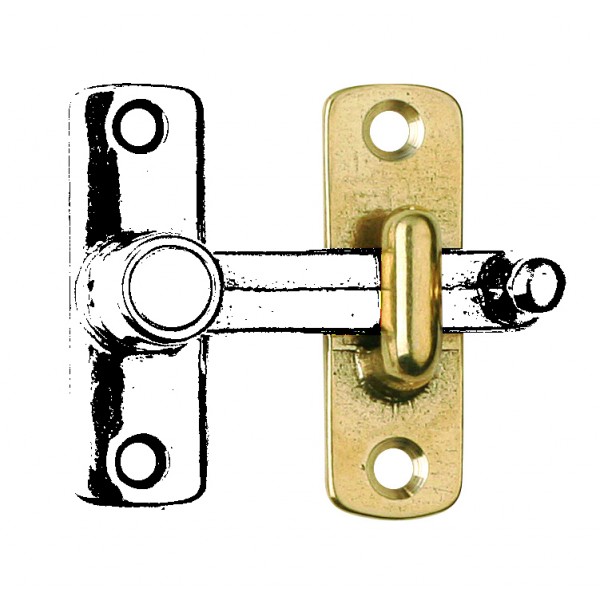 Incontro per tavellino 20mm ottone lucido