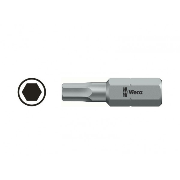 Inserto hex 840/1z 5 mm l. 25 mm attacco 1/4&quot;