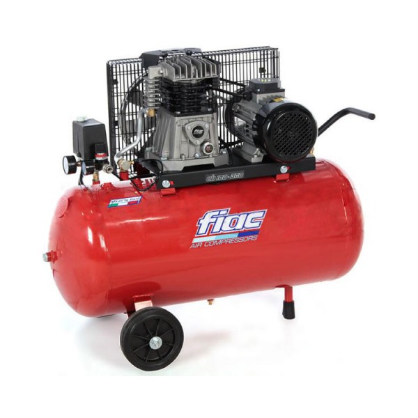 Compressore aria carrellato 100 lt ab 100-268 m fiac