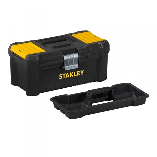 Cassetta porta utensili essential 16&quot; con cerniere in metallo stanley