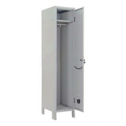 Spogliatoio a 2 ante grigio in metallo 179,5x36x35 cm