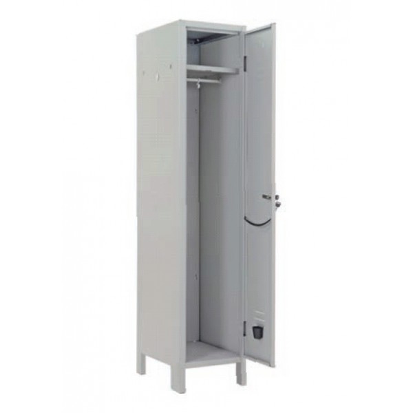 Spogliatoio a 2 ante grigio in metallo 179,5x36x35 cm