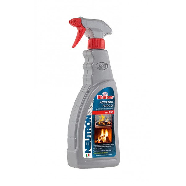 Accendifuoco spray per legna e carbone Rhutten Neutron 750 ml
