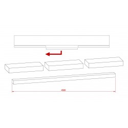 Kit complanare 3 ante 120 / 150 kg 25/70 (4 colli)