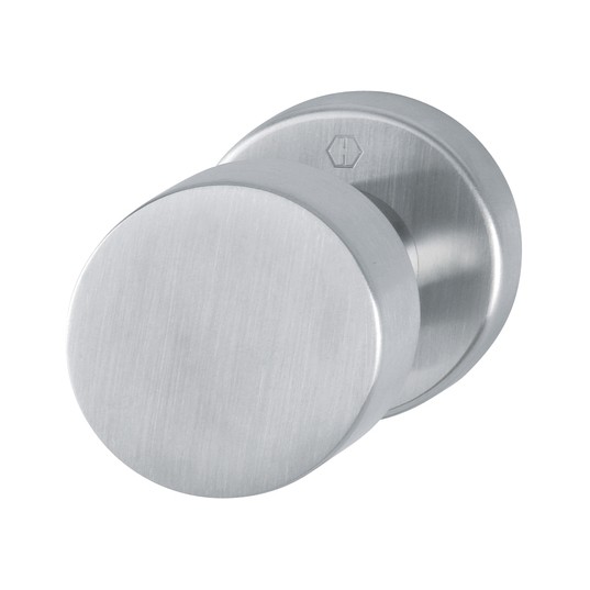 Pomolo acc. fisso sing. d. 50 inox satinato (f69)