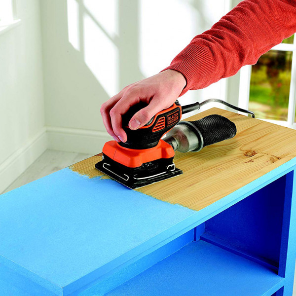 Levigatrice orbitale 220 w 114x114 mm - ka450 black &amp; decker + accessori