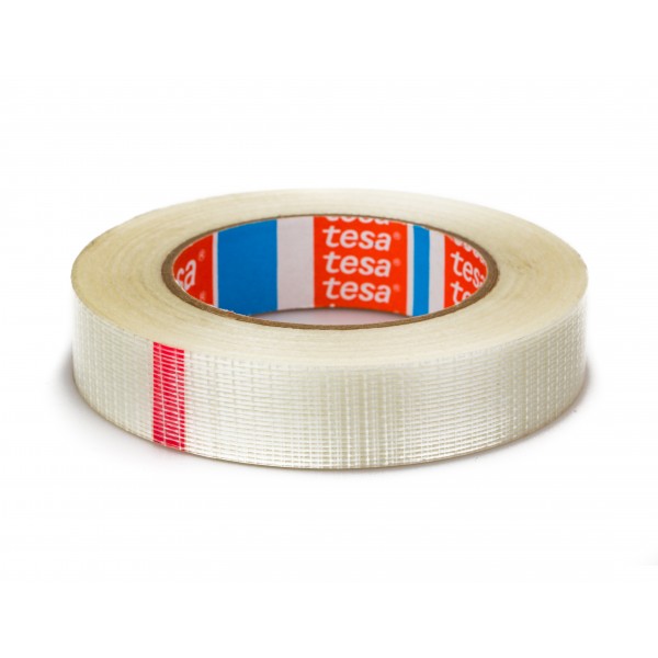 Nastro fibra vetro imball. 50 mt x 25 mm traspar.
