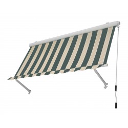 Tenda da sole cassonata beige/verde 250x250 cm 