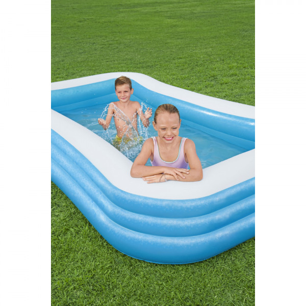 Piscina gonfiabile rettangolare Bestway 54009 Deluxe Blue 305x183x56 cm