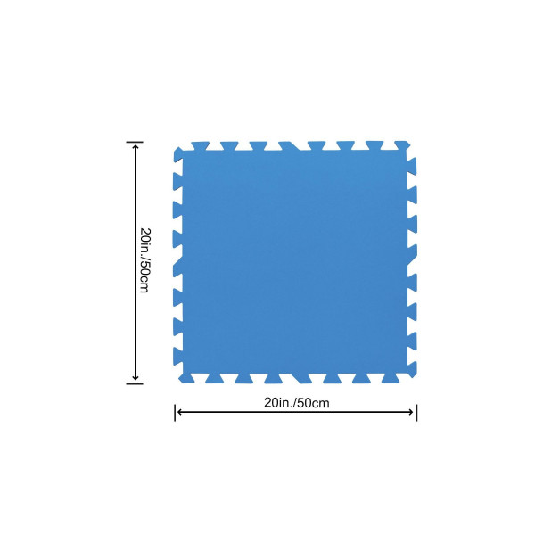 Tappetino per piscina Bestway 58220 Pool Floor Protector  50x50cm 9 pz blu