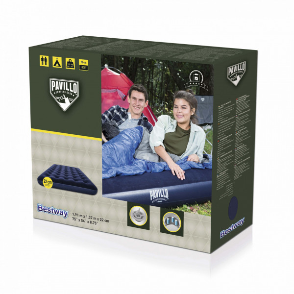 Materasso gonfiabile matrimoniale Bestway 67002 Air bed Double 191x137x22 cm