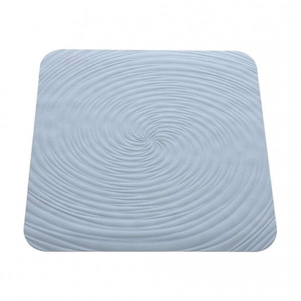 Tappeto antisc in gomma vortice 54 x 54 cm azzur.