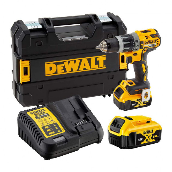 Trapano avvitatore con percussione DeWalt DCD796P2-QW 18 V 5,0 ah con accessori