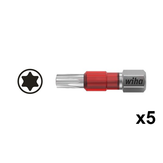 Set inserti 7015 m9t tx25 l. 29 att. 1/4&quot; (5 pz)