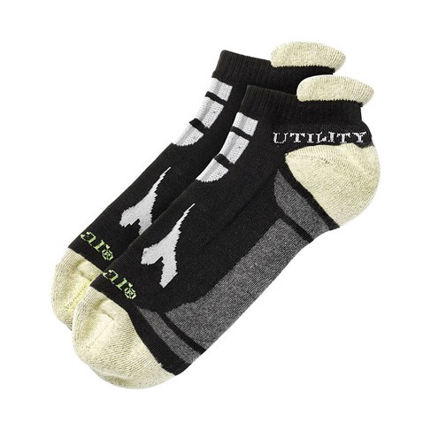 Calze ghost tecniche nero / grigio gabbiano tg. m
