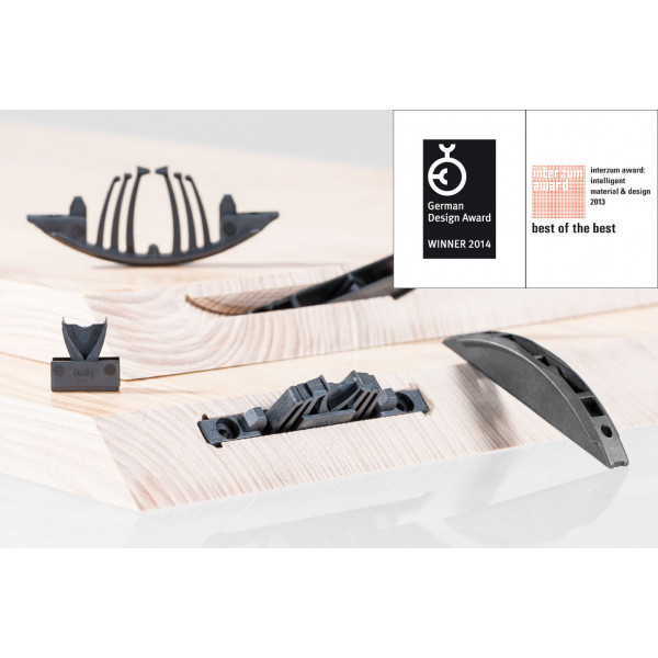 Lamello Tenso P-14 145415S giunzione per mobili autobloccante con clip (80 coppie)
