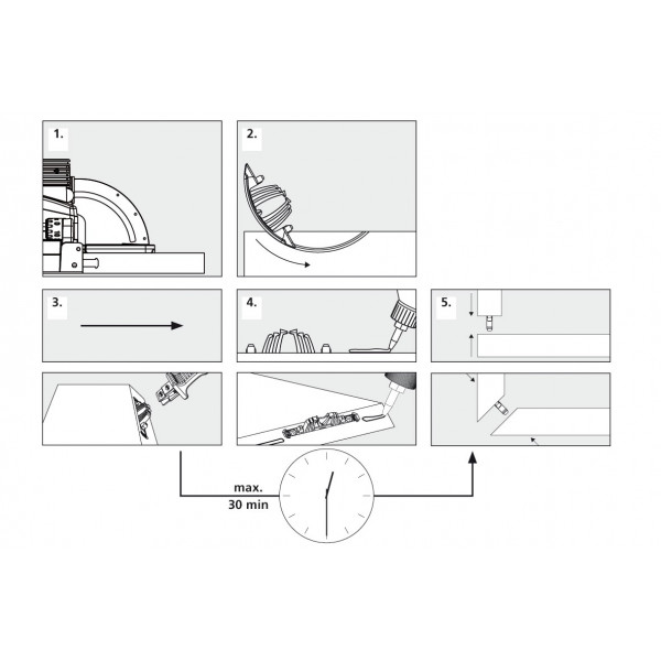 Lamello Tenso P-14 145415S giunzione per mobili autobloccante con clip (80 coppie)