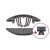 Lamello Tenso P-14 145415S giunzione per mobili autobloccante con clip (80 coppie)