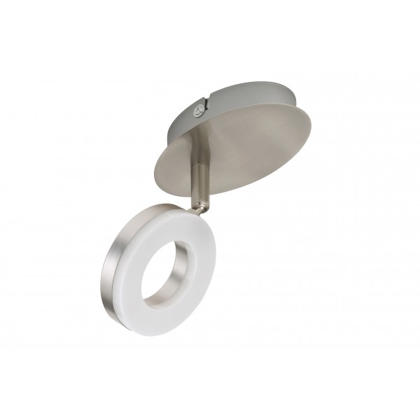 Circle - spot 1lx4w led nickel sat/bianco