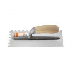 Frattone dentato cn manico in legno 12x28cm 10 mm