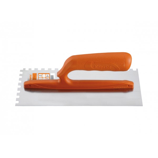 Frattone dentato cn manico in nylon 12x28cm 10 mm
